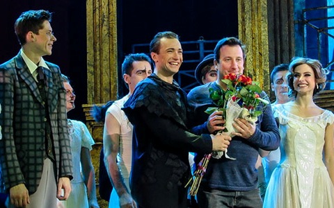 Sbastien Soldevila, Julia Vostrilova, Dennis Kotelnikov, premiere musical Princesse of Circus, moscow Musical Theatre